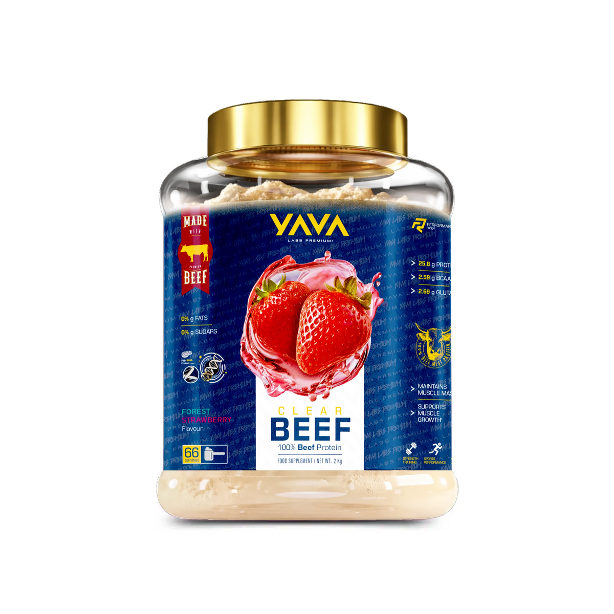 BEEF PROTEIN - Strawberry 2 KG