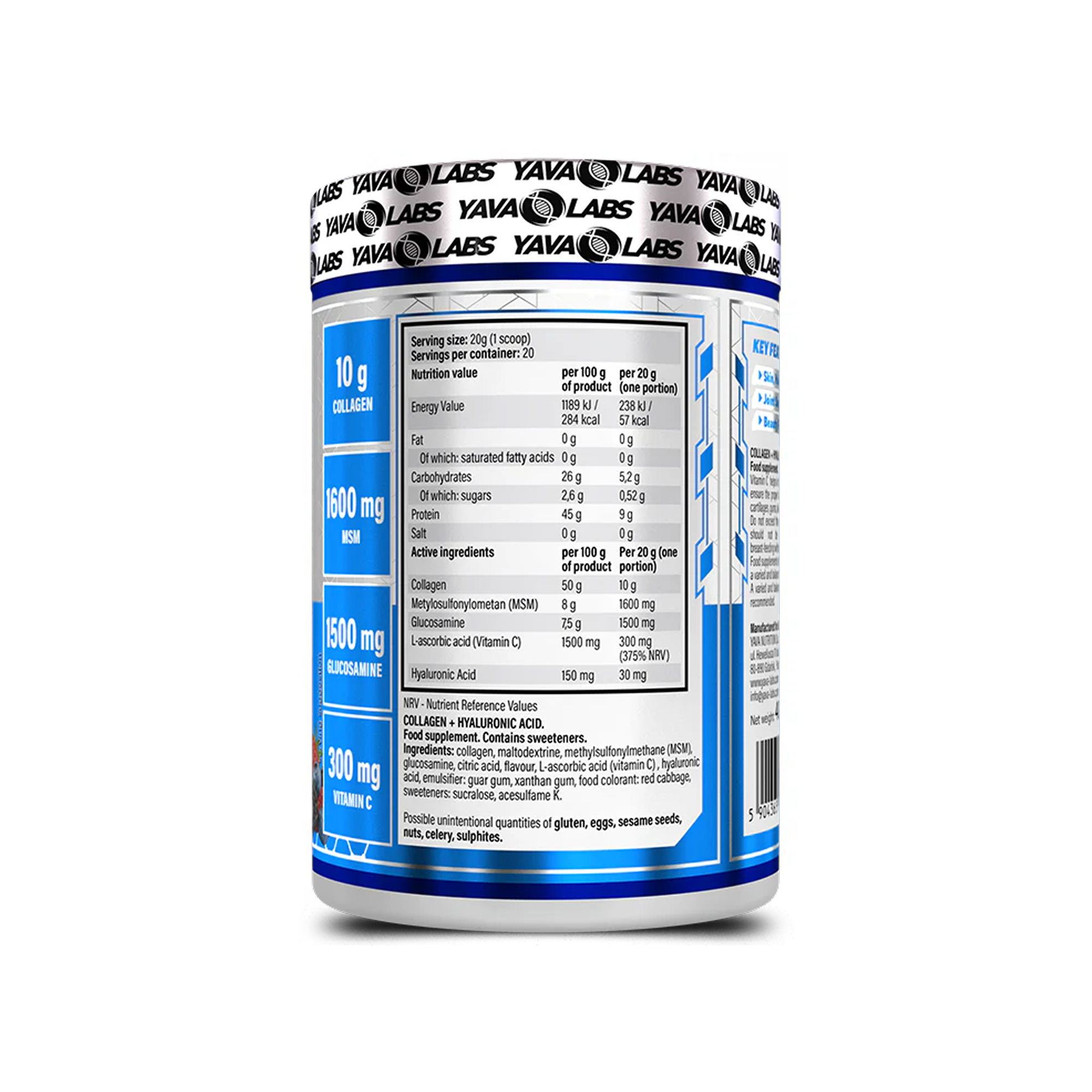 Collagen + Hyaluronic Acid - Forest Fruit, 400g