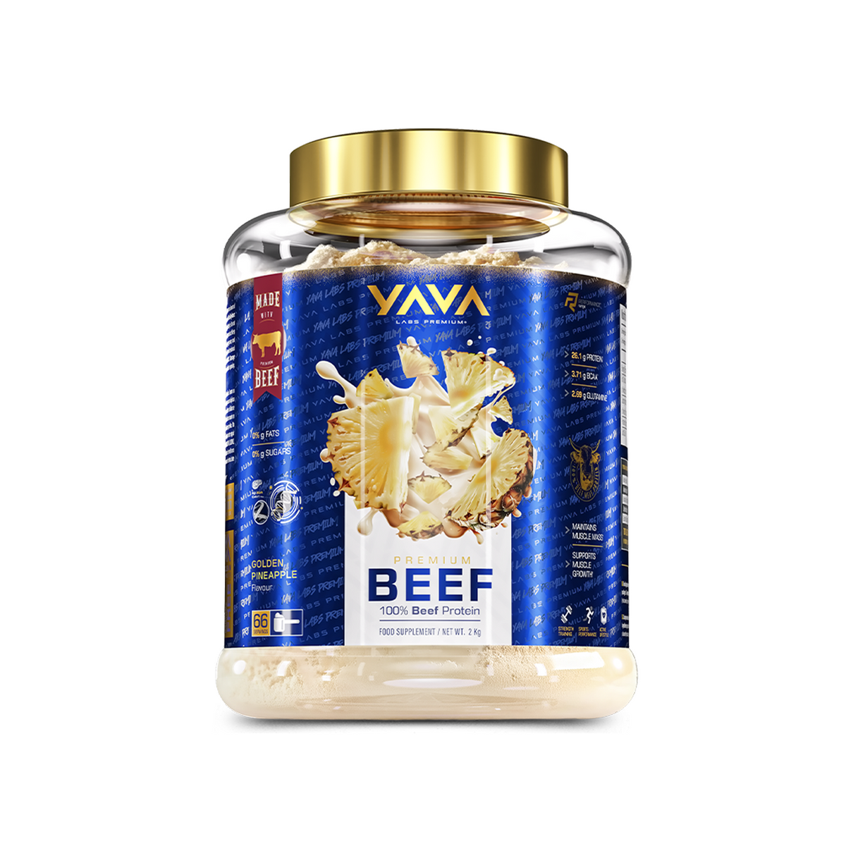 BEEF PROTEIN - Pineapple, 2 KG